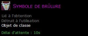 Symbole de brûlure