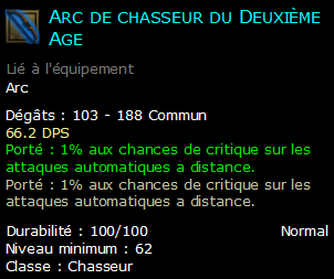 Arc de chasseur du Deuxième Age