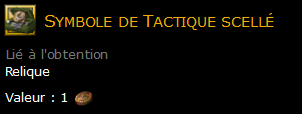 Symbole de Tactique scellé