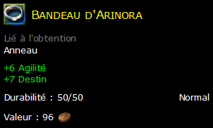 Bandeau d'Arinora