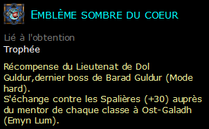 Emblème sombre du coeur