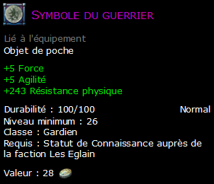 Symbole du guerrier