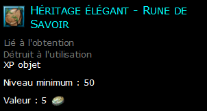 Héritage élégant - Rune de Savoir