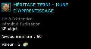 Héritage terni - Rune d'Apprentissage