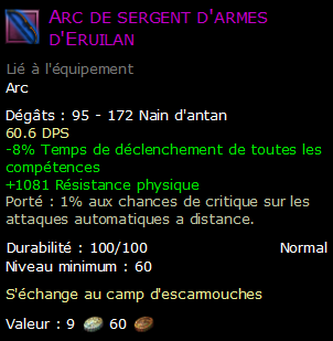 Arc de sergent d'armes d'Eruilan