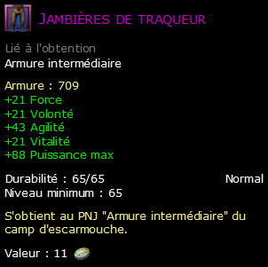 Jambières de traqueur