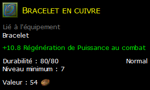 Bracelet en cuivre