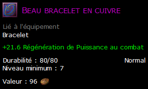 Beau bracelet en cuivre