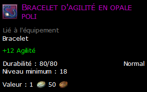 Bracelet d'agilité en opale poli