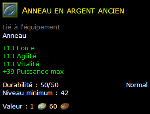 Anneau en argent ancien