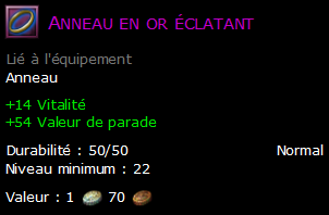 Anneau en or éclatant