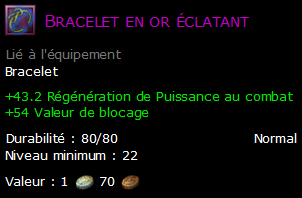 Bracelet en or éclatant