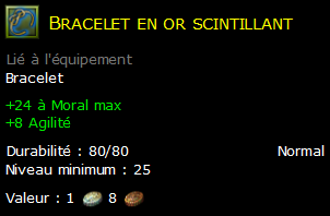 Bracelet en or scintillant