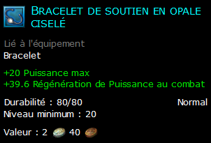 Bracelet de soutien en opale ciselé