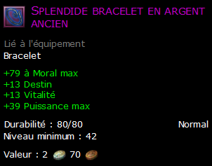 Splendide bracelet en argent ancien