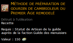 Méthode de préparation de gourdin de cambrioleur du Premier Age remodelé