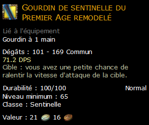 Gourdin de sentinelle du Premier Age remodelé