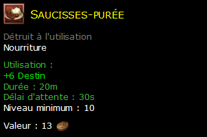 Saucisses-purée