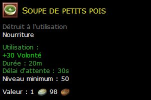 Soupe de petits pois