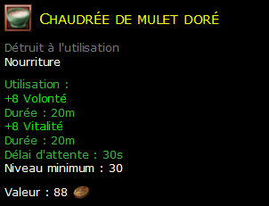 Chaudrée de mulet doré