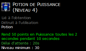 Potion de Puissance (Niveau 4)