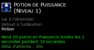 Potion de Puissance (Niveau 1)