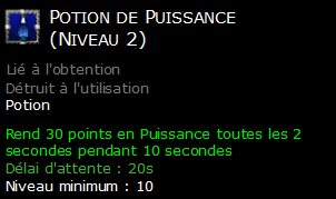 Potion de Puissance (Niveau 2)