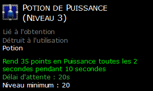 Potion de Puissance (Niveau 3)