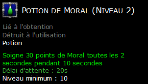 Potion de Moral (Niveau 2)