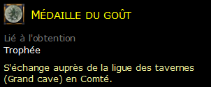 Médaille du goût