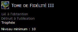 Tome de Fidélité III