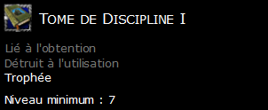 Tome de Discipline I