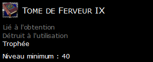 Tome de Ferveur IX