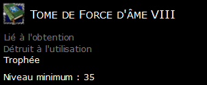 Tome de Force d'âme VIII