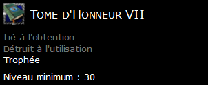 Tome d'Honneur VII