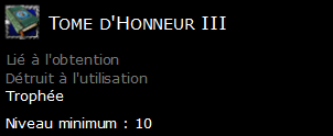 Tome d'Honneur III