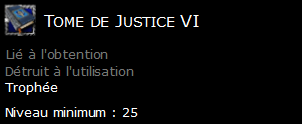 Tome de Justice VI