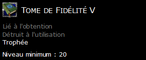 Tome de Fidélité V