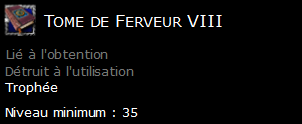 Tome de Ferveur VIII