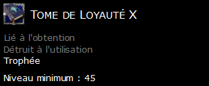 Tome de Loyauté X