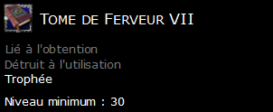 Tome de Ferveur VII