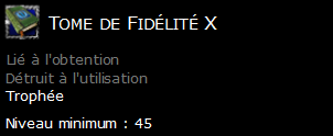 Tome de Fidélité X