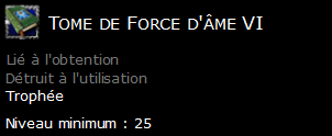 Tome de Force d'âme VI