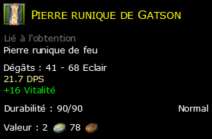 Pierre runique de Gatson