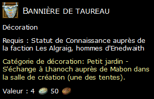 Bannière de taureau