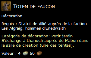 Totem de faucon