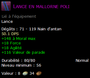 Lance en mallorne poli