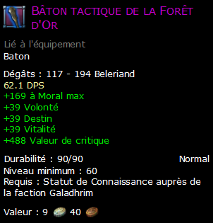 Bâton tactique de la Forêt d'Or