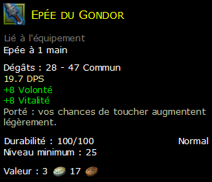 Epée du Gondor