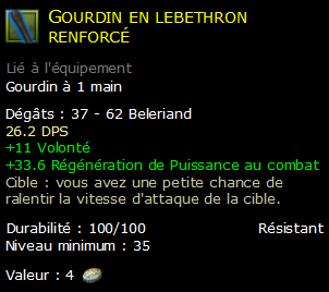 Gourdin en lebethron renforcé